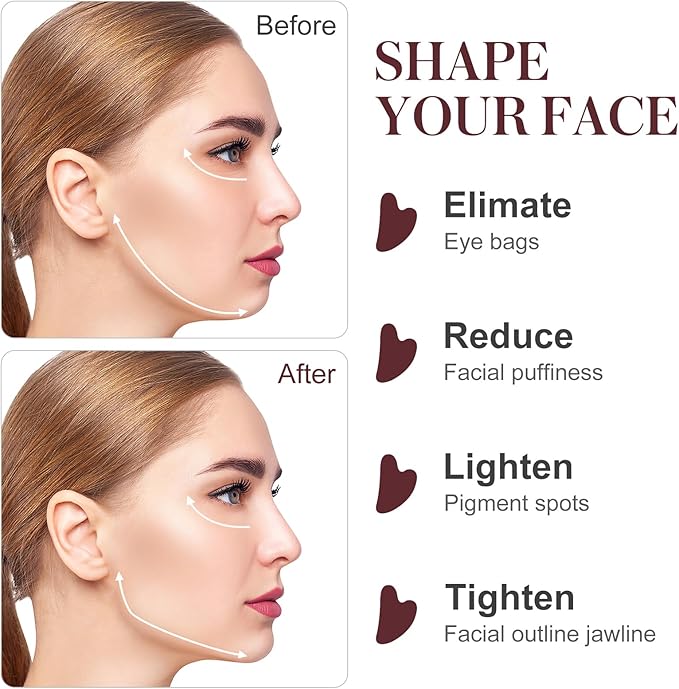 rosenice Gua Sha Facial Tools Guasha