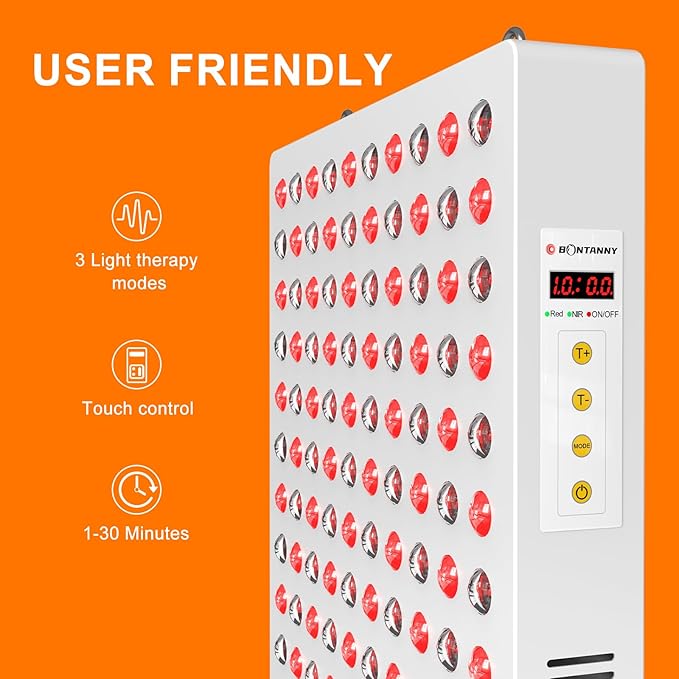 Red Light Therapy, Full Body Red 660nm 850nm 850nm with 480 Dual 800W (Stand