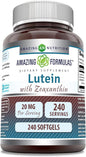 Amazing Formulas Lutein 20 mg 800 mcg (240 Count)