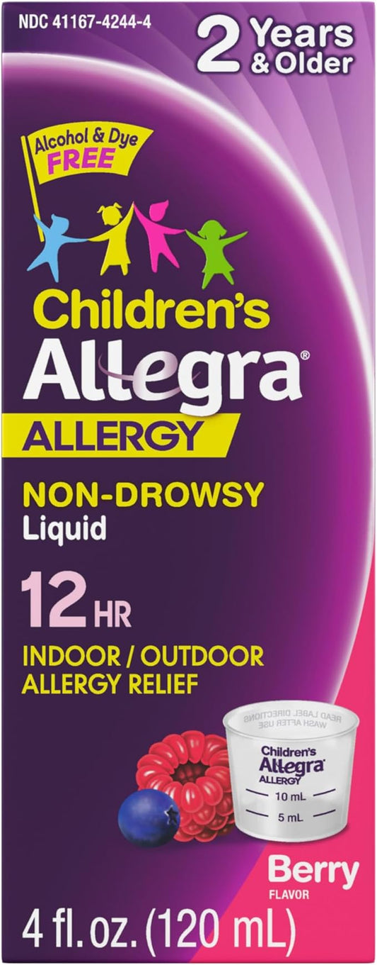 Allegra Children's 12HR Allergy Relief Non-drowsy 4 oz.