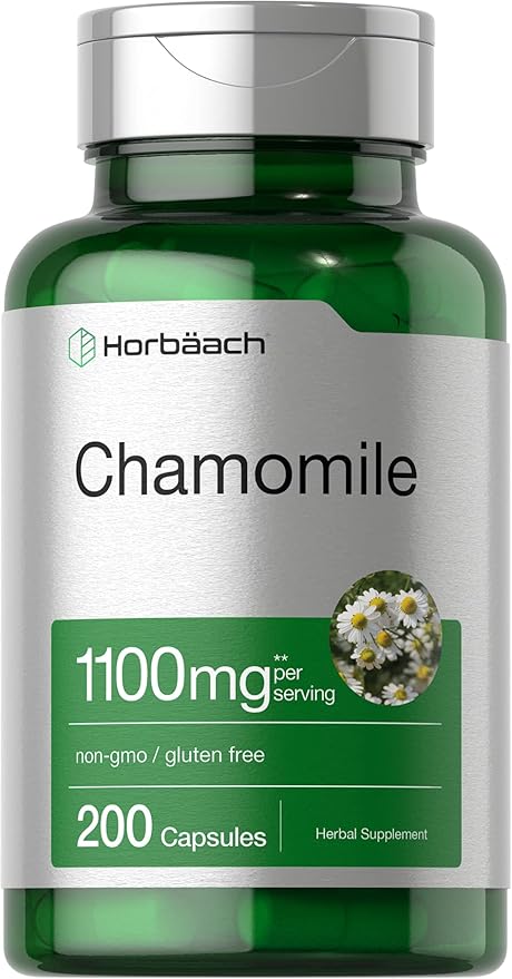 Horbäach Chamomile Flower 1100mg 200 Capsules