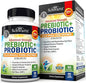 Prebiotics and Probiotic with Whole Food Enzymes for Adults Women & Men - Probiotics Lactobacillus Acidophilus - Digestive Health Capsules Shelf Stable Supplement - Non-GMO Gluten & Dairy Free -60ct