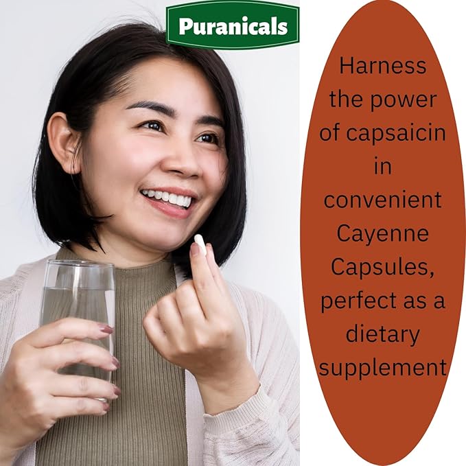 Cayenne Premium 320 Capsules Non GMO 800 mg 100% Pure