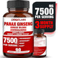 Korean Red Panax Ginseng 7500mg Highest 90 Vegan