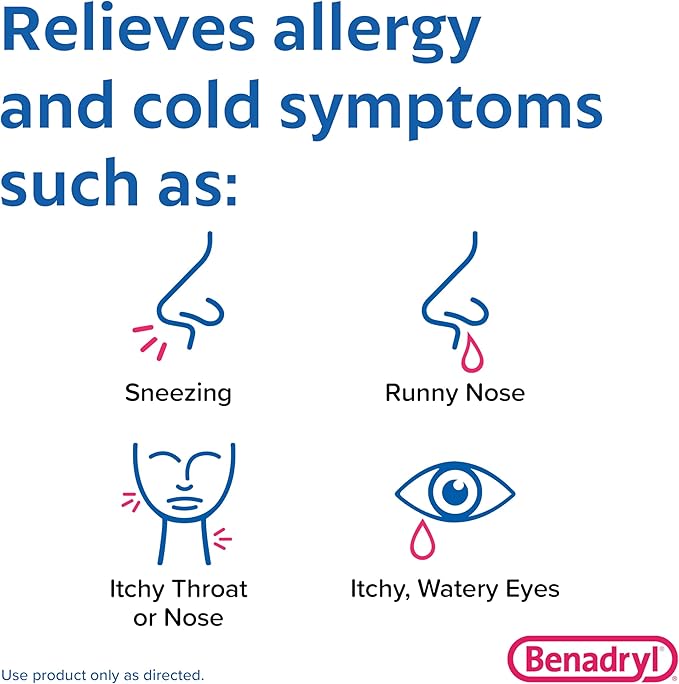 Benadryl Ultratabs Antihistamine Allergy Relief Medicine, 100 ct