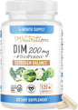 DIM Supplement 200 mg (120 Ct) | Estrogen Balance for Women & Men | Hormone Balance, Hormonal Acne Supplements, Menopause, Antioxidant & PMS Support | Non-GMO, Vegan, Soy Free | 4 Month Supply