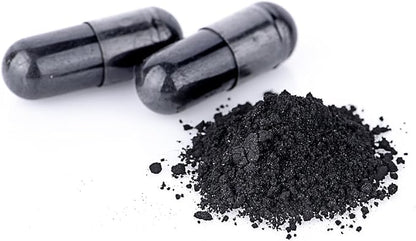 Wild Foods Activated Charcoal Capsules | 100% Organic Coconut Shells Active Tablets for Bloating & Hangover | Lab Tested & Non-GMO Detox Pills | Made in USA (120 Capsules)