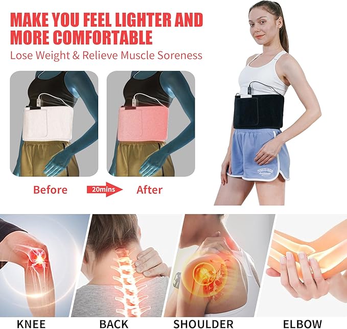 Red Light Therapy Belt, LED 660nm 850nm Light