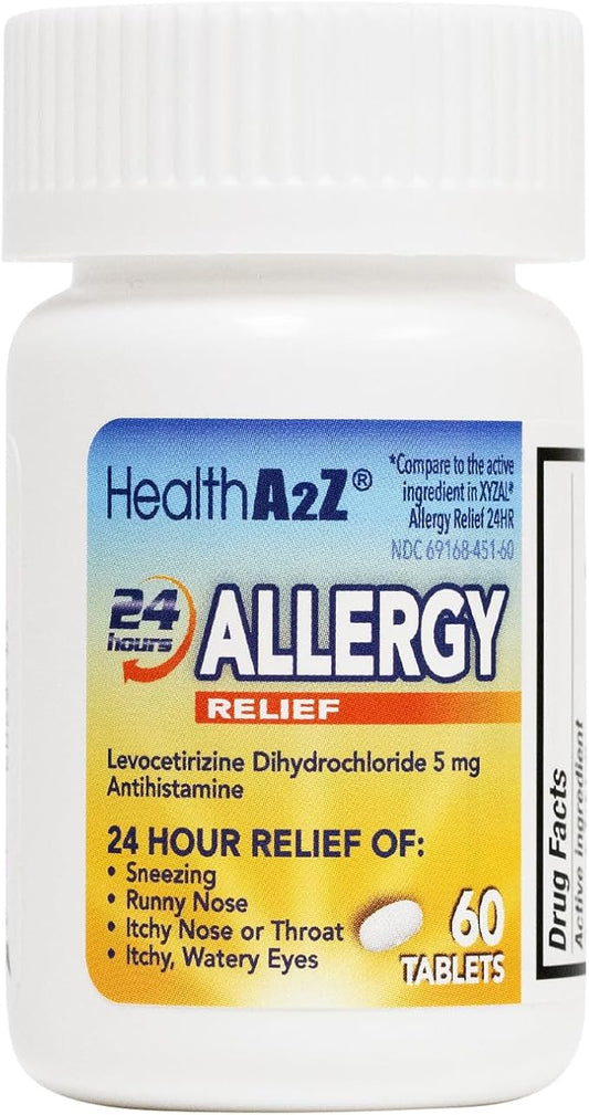 HealthA2Z® Allergy Relief 5mg | 24 Hours (60 Counts)