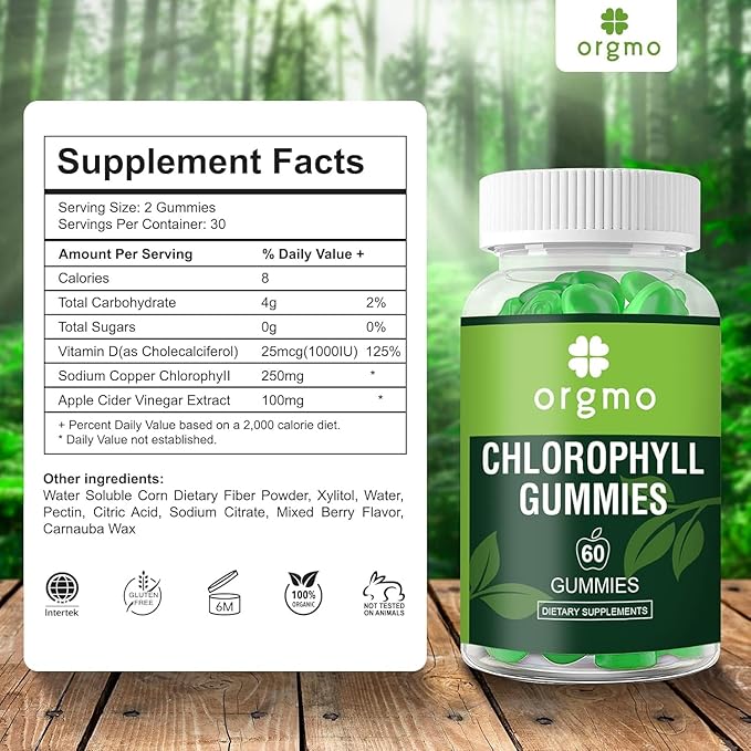 Chlorophyll Gummies Sugar Free with Unfiltered