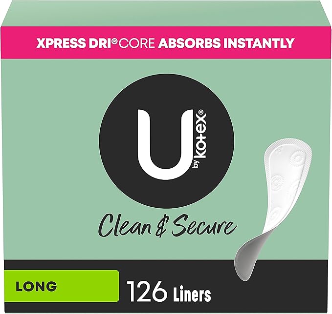 U by Kotex Panty Liners, Clean 126 Count