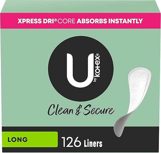 U by Kotex Panty Liners, Clean 126 Count