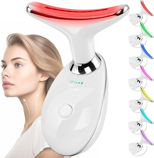 Facial Massager Red-Light-Therapy-for-Face and Neck, Face 7 Color