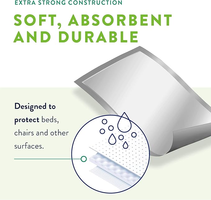 Prevail Incontinence Underpads 30" X 30", 100 100 Count (10 Packs 10)