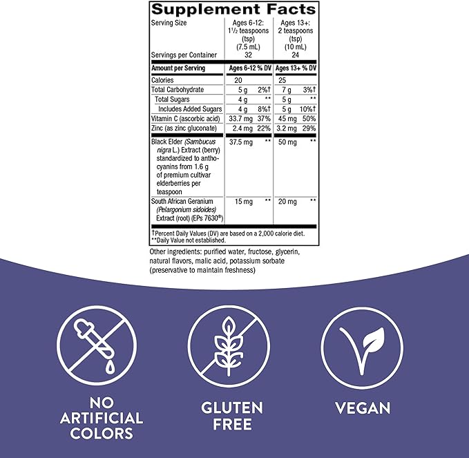 Nature's Way Sambucus Relief Cough Syrup 8 Fl.