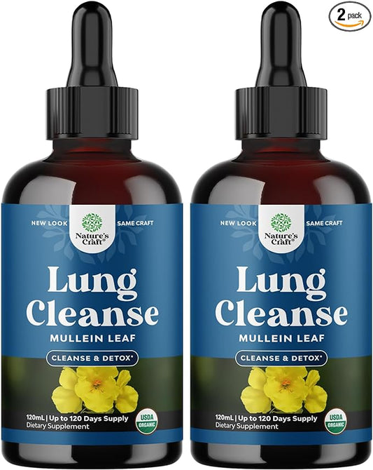 USDA Organic Mullein Leaf Drops 2 Pack