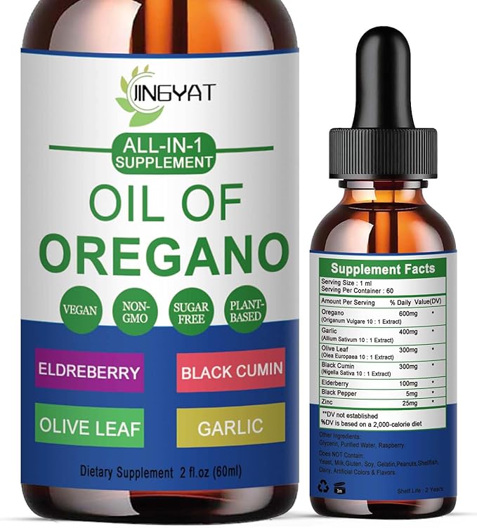Pure Vegan Oregano Oil Liquid Drops