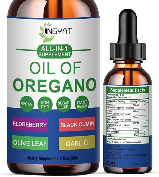 Pure Vegan Oregano Oil Liquid Drops