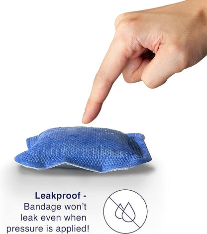 MedVance Super Absorbent Dressing, Non-Adhesive Pads 1st/2nd Degree 5 dressings (4"x4" Bandage, 2.75"x2.75" Absorbent