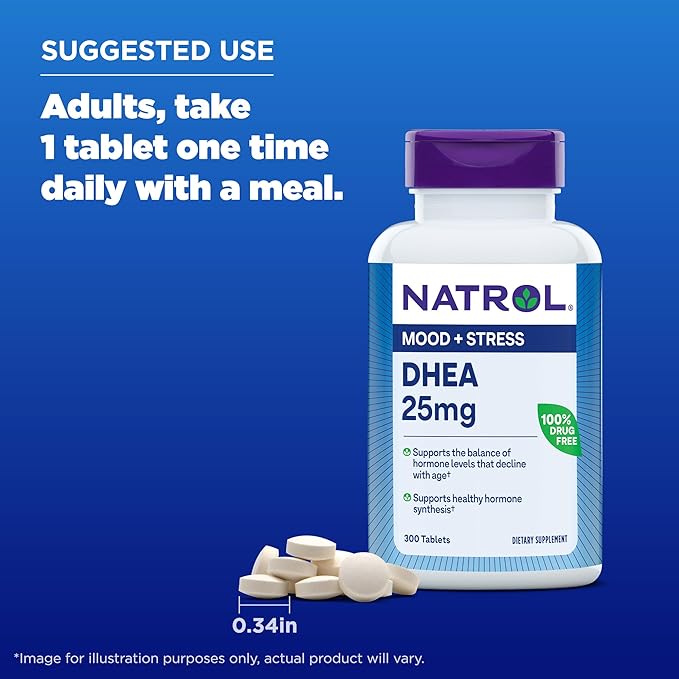 Natrol DHEA Mood and Stress, 25mg,