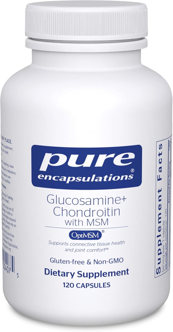 Pure Encapsulations Glucosamine Chondroitin with MSM 120 Capsules