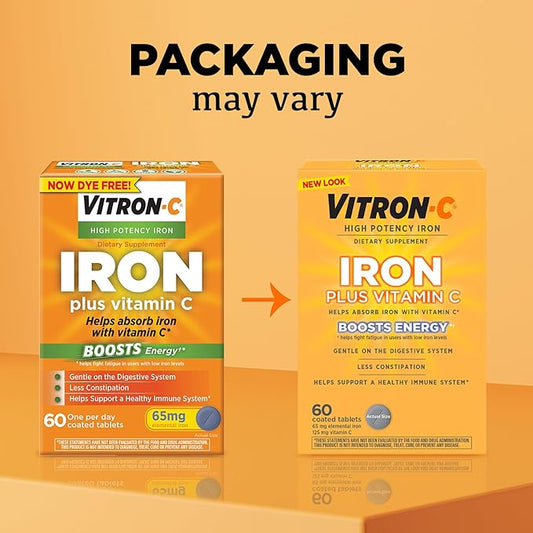 Vitron-C Iron Supplement, Once Daily, High 60 Count