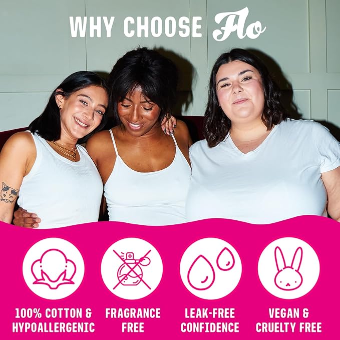 FLO Organic Cotton Applicator Tampon Mega (80 tampons)