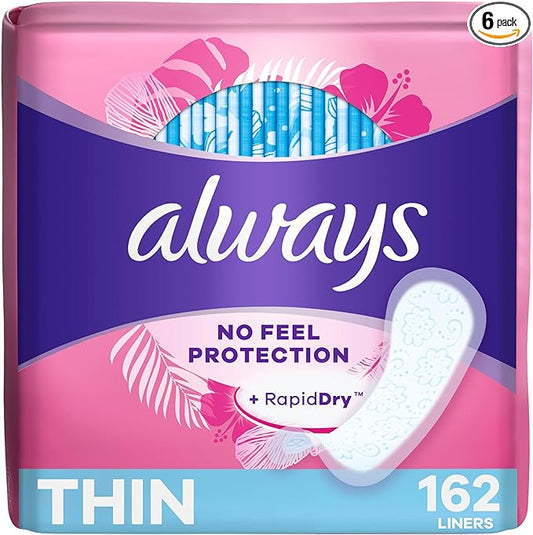 Always Thin Daily Panty Liners 162 Count