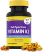InnovixLabs Full Spectrum Vitamin K2 MK-7-90 Capsules K2 Vitamin MK7 & MK4-600 mcg K-2 Vitamins
