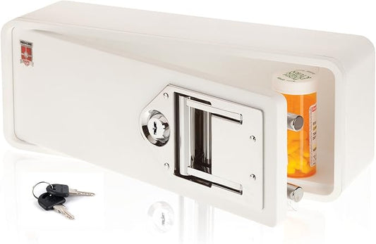 Medicine Safe-Standard Key, White 38 Inch