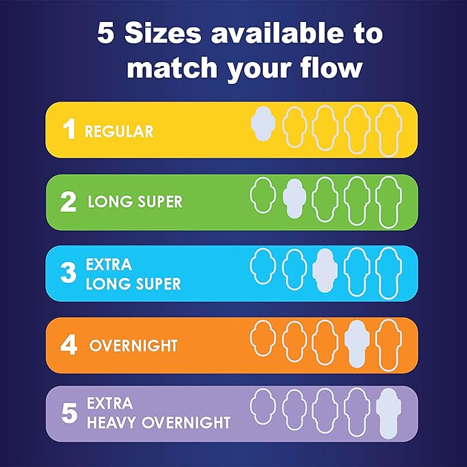 Always Maxi Overnight Pads with Wings, 4, Overnight, 33 CT