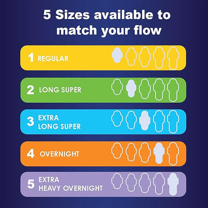 Always Maxi Overnight Pads with Wings, 4, Overnight, 33 CT