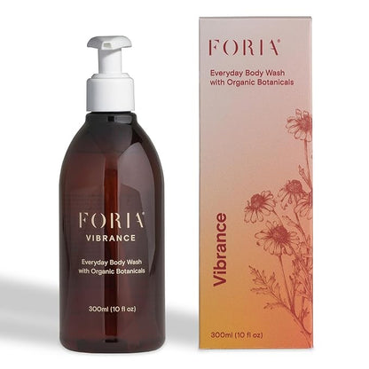 FORIA Everyday Body Wash | Organic, All-Natural, pH-Friendly Feminine Wash | Fragrance-Free with Probiotics | Sensitive Skin Safe | 10 Fl Oz