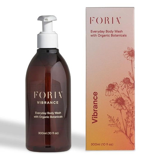 FORIA Everyday Body Wash | Organic, All-Natural, pH-Friendly Feminine Wash | Fragrance-Free with Probiotics | Sensitive Skin Safe | 10 Fl Oz
