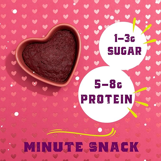 Sweet Logic Keto Mug Cake Mix - Red Velvet - Just Add Water - Vegan - Low Sugar - Gluten-Free - High Protein - Low Carb - Dairy Free - Diabetic-Friendly Sweets - Natural Ingredients (4 Pack)