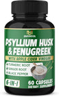 BMVINVOL Psyllium Husk Fiber Supplement t 60 Capsules