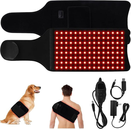 Red Light Therapy for Body-Infrared Light 660nm&850nm Body Pad,3in1 Led 5Stage Power 3Stage Pulsed Flashing(25.5IN*8.2IN)