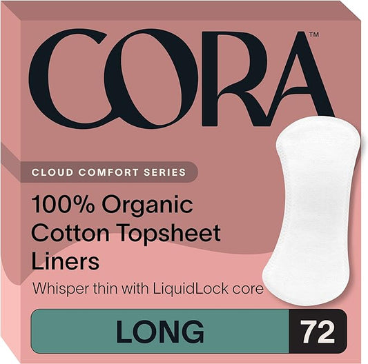 Cora Period Long Liners 100% Organic (72 Long