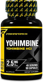 PrimaForce Yohimbine HCl 2.5mg, 90 Capsules - Non-GMO and Gluten Free Supplement