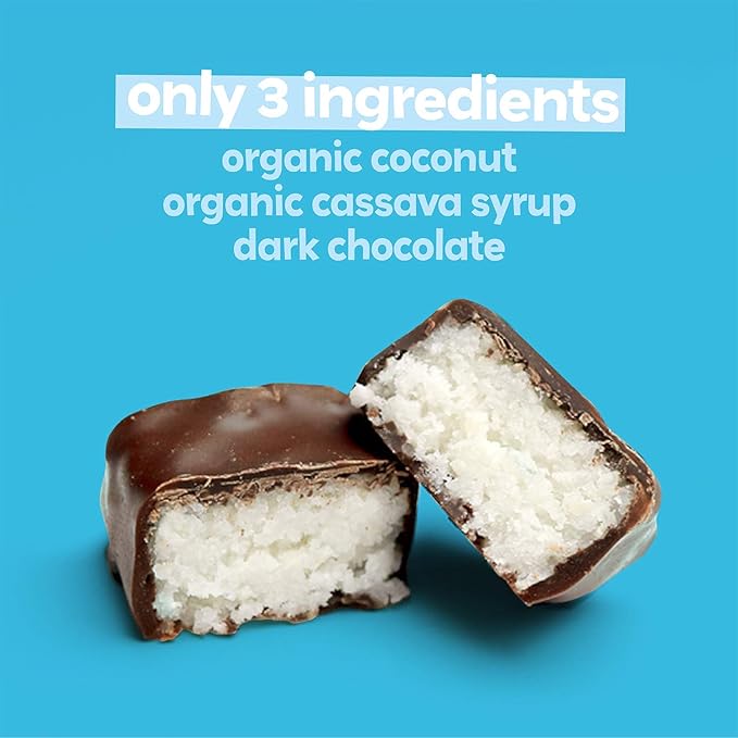 UNREAL Dark Chocolate Coconut Bars (Value Size Bag) | Vegan, 3g Sugar, & 3 Simple Ingredients | Non-GMO, Gluten Free, & Fair Trade | 9.5oz