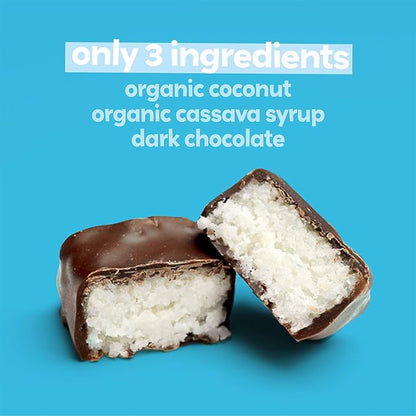 UNREAL Dark Chocolate Coconut Bars (Value Size Bag) | Vegan, 3g Sugar, & 3 Simple Ingredients | Non-GMO, Gluten Free, & Fair Trade | 9.5oz