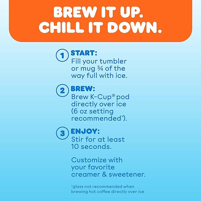 Dunkin' Cold Caramel Flavored Coffee, 60 Keurig K-Cup Pods