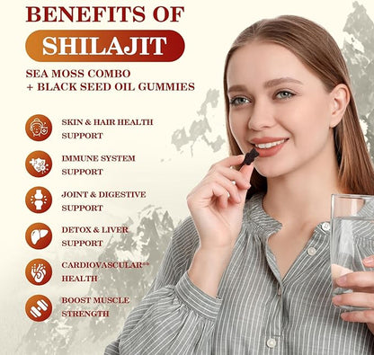 Shilajit Resin Gummies, Shilajit Irish Sea 85+ Trace