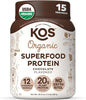 KOS Plant Based Protein Powder, Chocolate 15 Servings