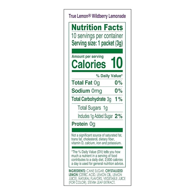 True Lemon Wildberry Lemonade Water Enhancer Drink Mix (12 Pack of 10 Count Boxes), Low Calorie Drink Mix Packets for Water, Powdered Drink Mixes & Flavorings, Individual Drink Packets, Water Flavor