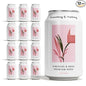 Something & Nothing Flavoured Sparkling Water - Lightly Carbonated, Full Flavoured with Added Grape & Lemon Juice | Vegan & Low Calorie Soda | 350ml Cans, Pack of 12 (Hibiscus & Rose)
