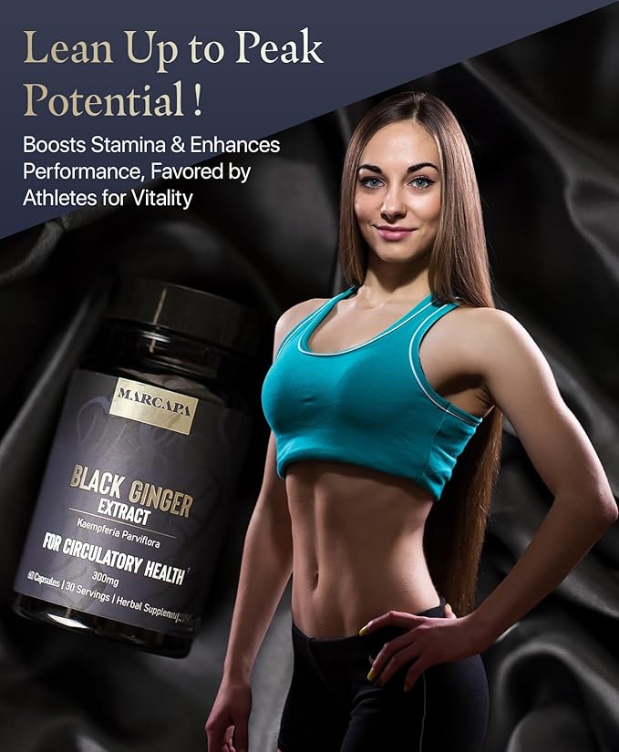 Marcapa Black Ginger Root Supplement 60 Softgels