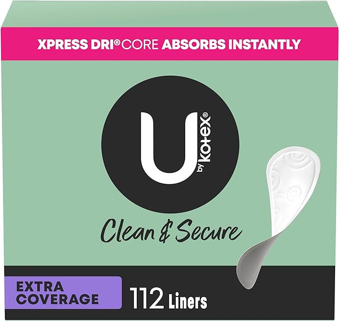 U by Kotex Panty Liners, Clean 112 Count