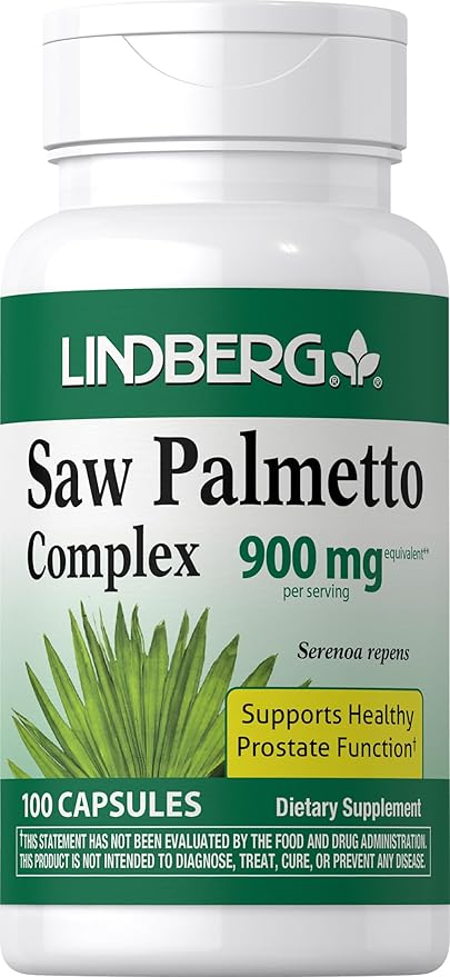Lindberg Saw Palmetto Extract 900mg | 100 Capsules | for Men and Women | Non-GMO, Gluten Free Supplement