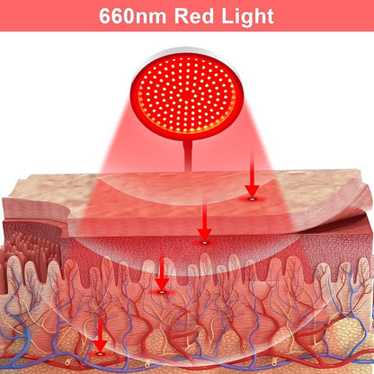 Red Light Therapy with Base, 140 660nm Deep